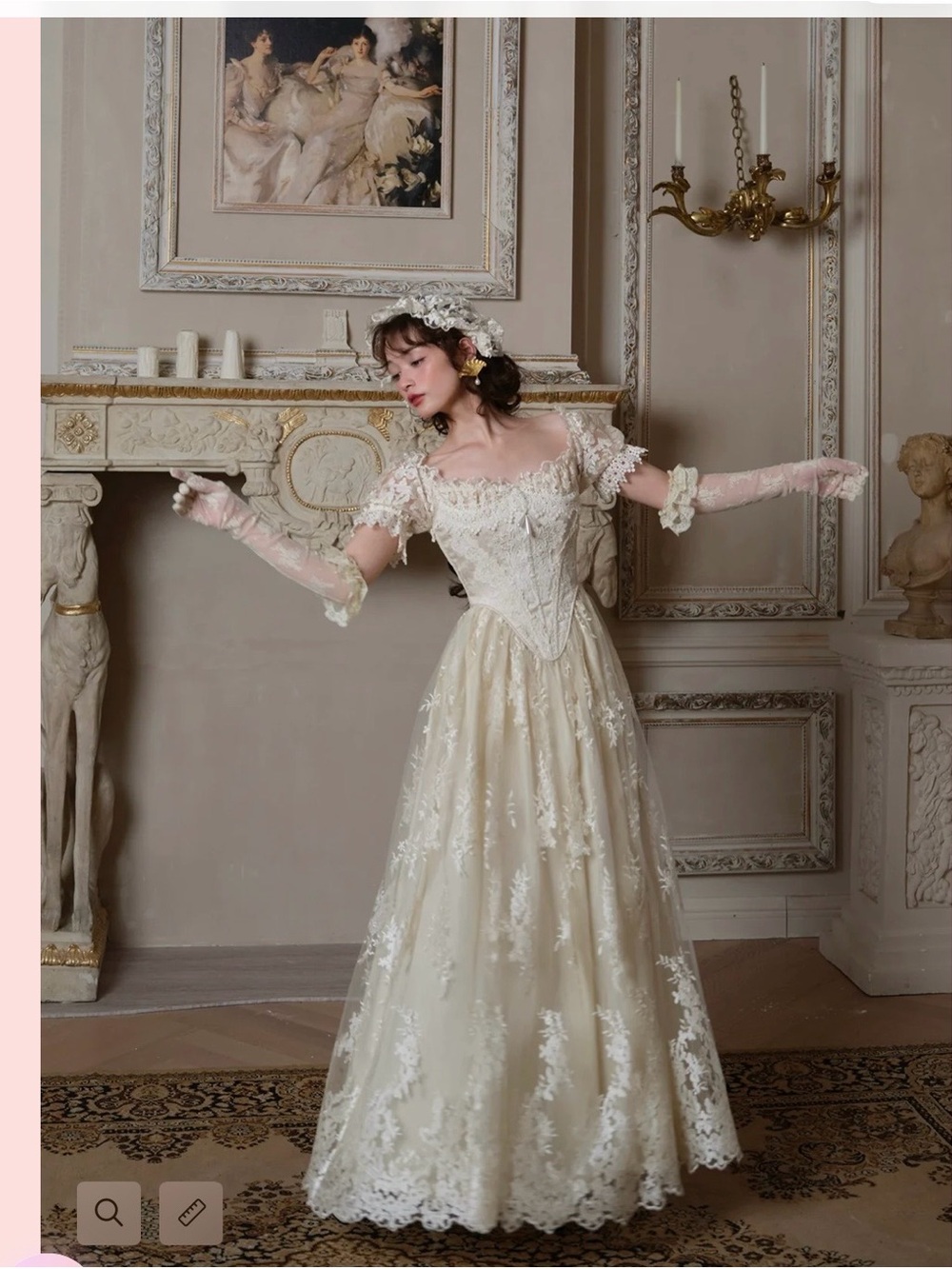 Lacemade NWT - The Tear of Blossom and Candle Corset Dress